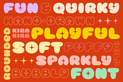 KiraKira - Playful Sparkly Typeface, a Sans Serif Font by Dina Mae (Thumbnail 9 of 14)