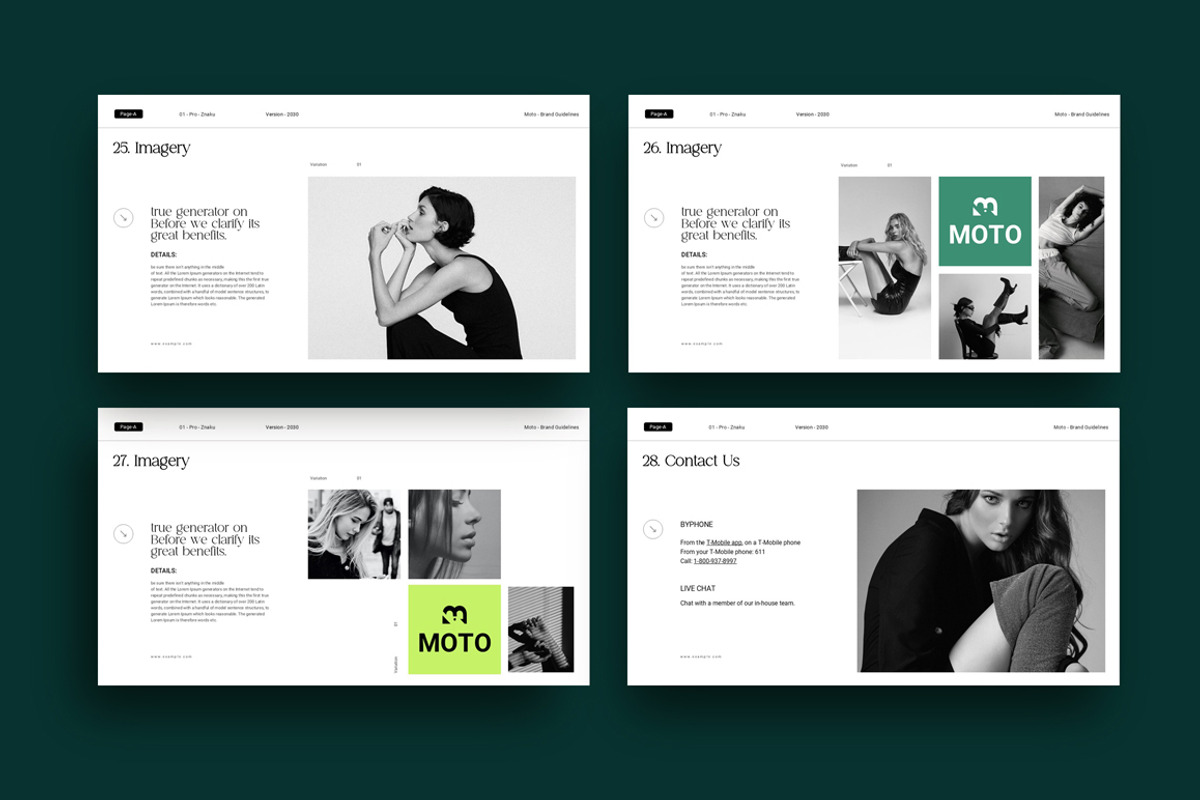 Moto Brand Guidelines Presentation, a Presentation Template by Dream-Lab (Photo 8 of 9)