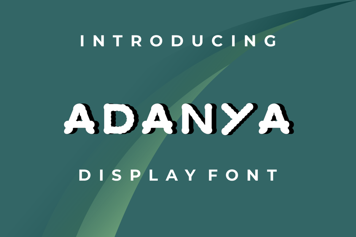 ADANYA Font, a Sans Serif Font by MaikoHatta (Photo 1 of 2)