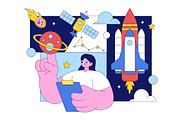 10 Astronomy Research Illustration, an Object Illustration by denayunebgt (Thumbnail 4 of 4)