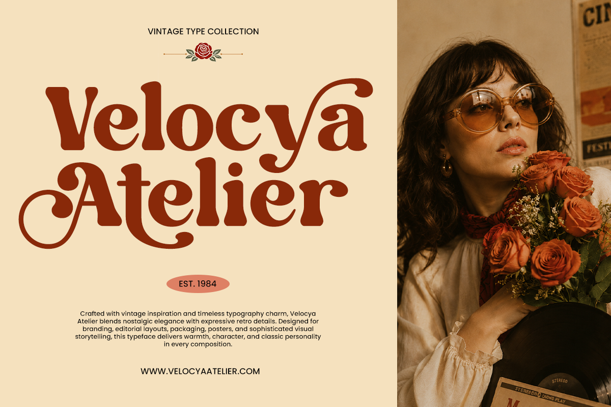 Retro Serif Font - Happy Sunday, a Serif Font by Font Liner (Photo 4 of 9)
