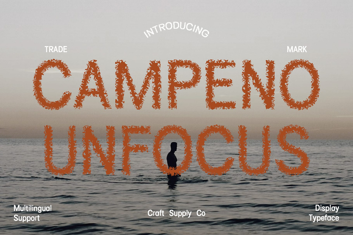 Campeno Unfocus, a Sans Serif Font by Craft Supply Co. (Photo 1 of 8)