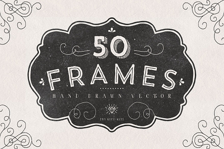 FRAMES. Hand drawn vector.
