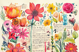 Vintage Flower Garden