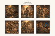 NeuroBear Storybook Set of 30, an Animal Illustration by LanternkinStudio (Thumbnail 10 of 14)