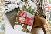 Winter Forest Animals Clipart, an Illustration by BigCakeBee (Thumbnail 7 of 7)