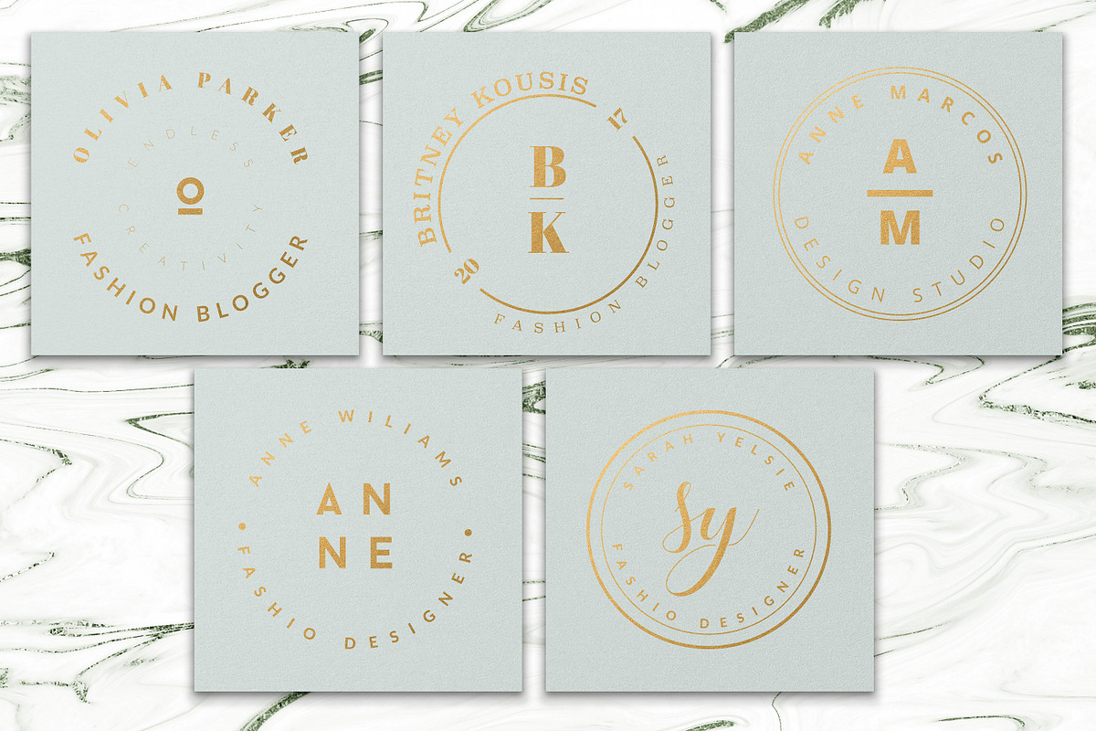 PREMIUM 120 Stamp Logo Bundle, a Branding & Logo Template by IsikChic (Photo 14 of 30)