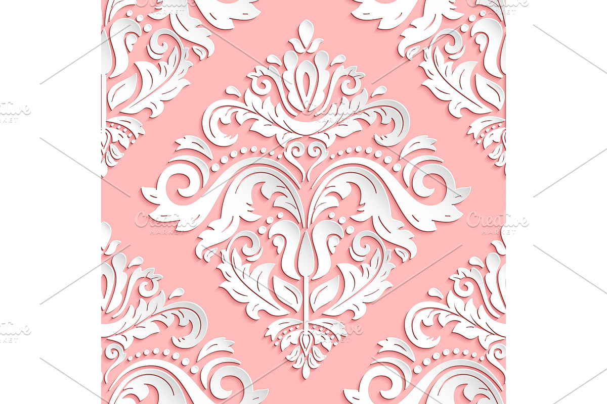 Seamless Vector Oriental Pattern, a Decorative Illustration by FineArtStudio (Photo 1 of 3)