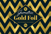 Gold Foil Geometric PSD Patterns, a Pattern Graphic by Designdell (Thumbnail 1 of 4)