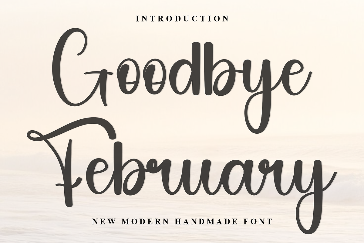 Goodbye February, a Handwritten Font by InermediaSTUDIO (Photo 1 of 8)
