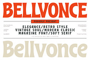 Bellvonce – Retro Soft Serif Display, a Sans Serif Font by decographstud (Thumbnail 1 of 8)