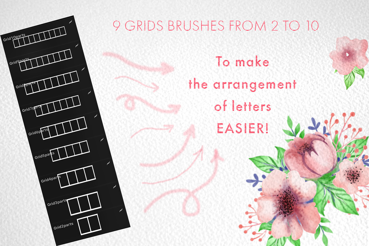 Watercolor Lettering Kit, a Brush Add-On by Letter Elfa Studio (Photo 8 of 11)