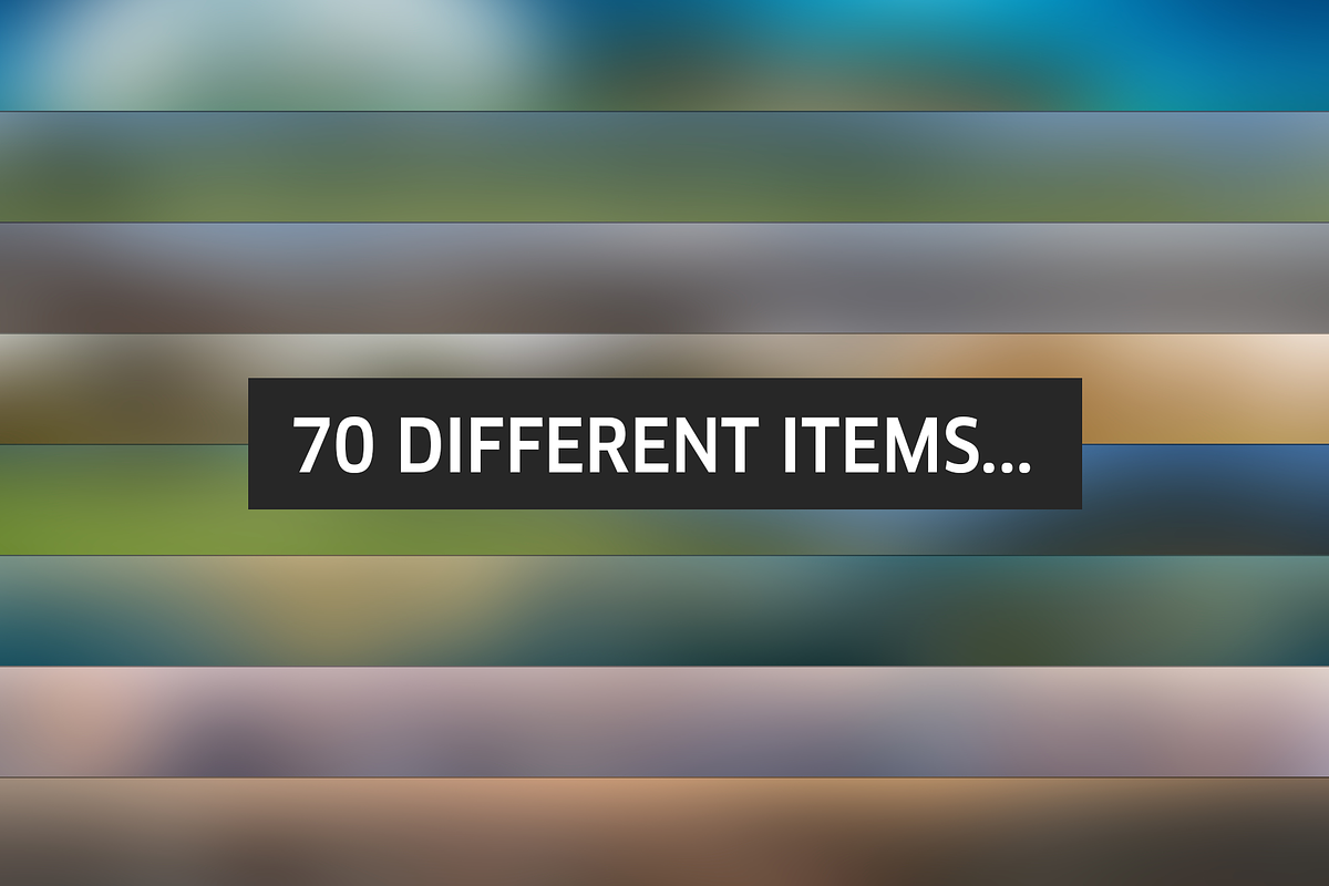 70 Panoramic Blurred Backgrounds, a Texture Graphic by Michal Chovanec (Photo 3 of 5)