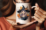 Halloween Witch Sublimation Bundle, a Seasonal Illustration by Creative Arslan (Thumbnail 7 of 11)