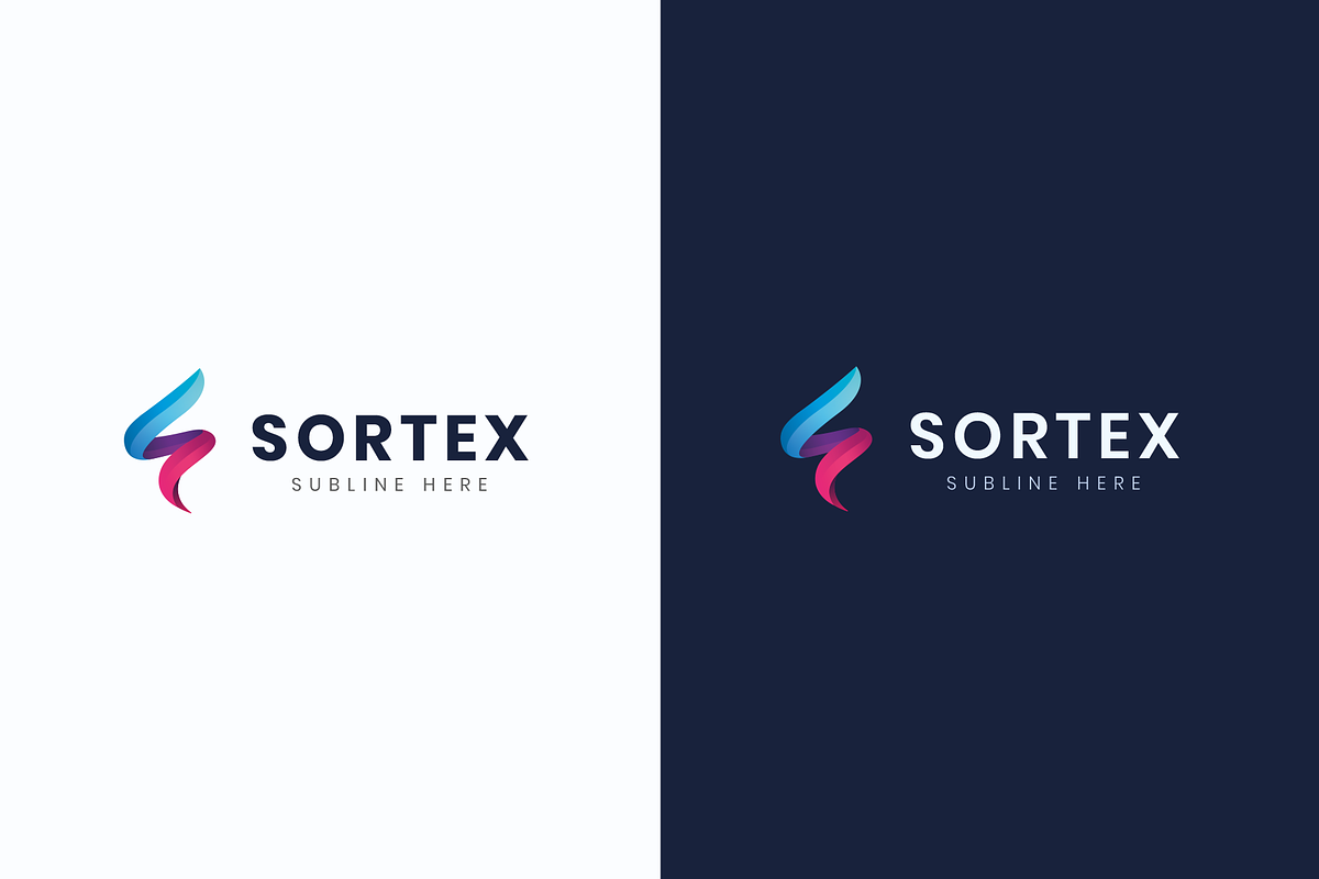 Logo Sortex template (letter S), a Branding & Logo Template by Pixelstudio