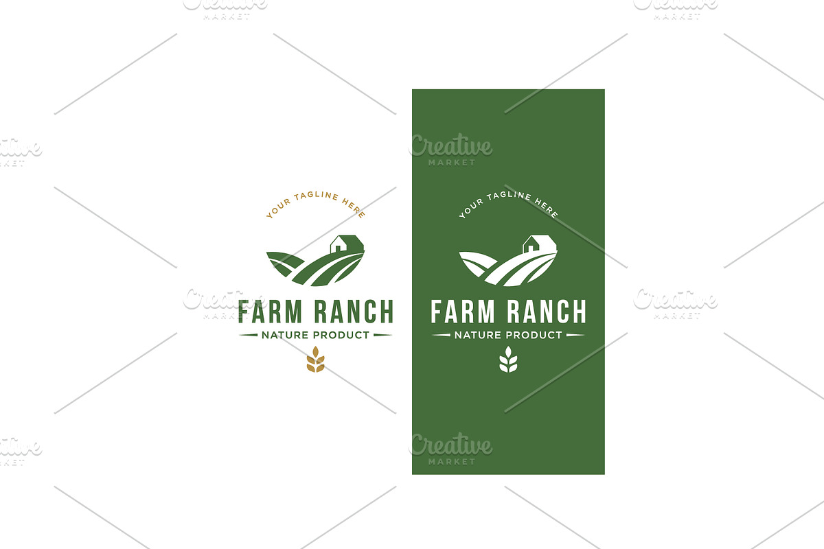 Organic farming and ranching abstrac, a Branding & Logo Template by LOGOCREATIVE