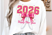 Pink Bow New Year Sublimination, an Illustration by SinaCreation (Thumbnail 2 of 11)
