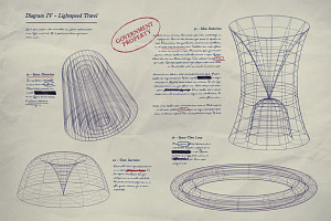 Vintage Blueprint Set