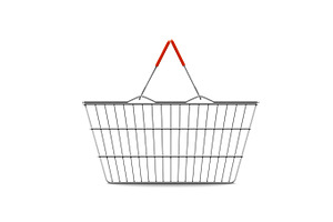 empty shopping basket realistic illustration, an Object Graphic by piter.goskov