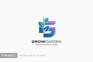 Grow Garden Gradient Colorful Logo, a Branding & Logo Template by ivan_artnivora