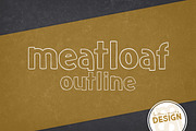 Meatloaf Outline, a Font by Brittney Murphy Design (Thumbnail 1 of 3)
