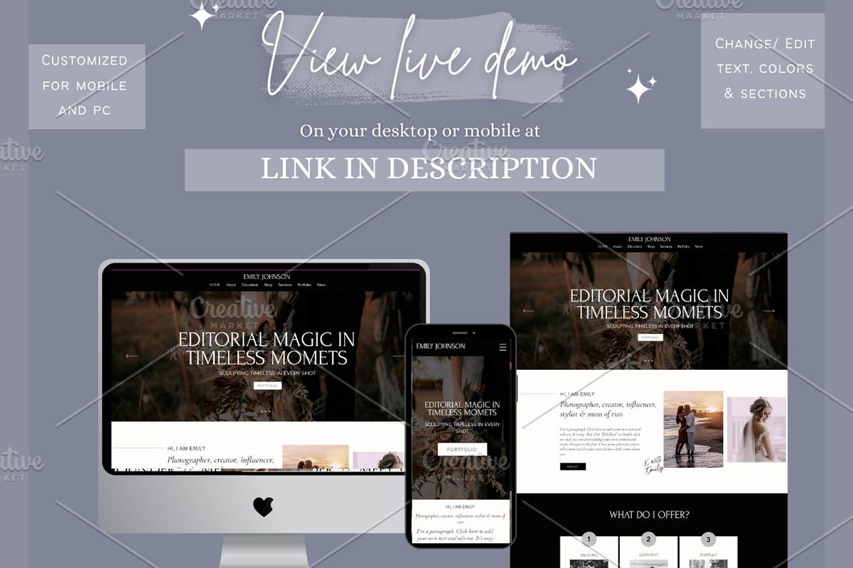 Wix website template photography, a Wix Template by Climbwithelevator (Photo 7 of 9)