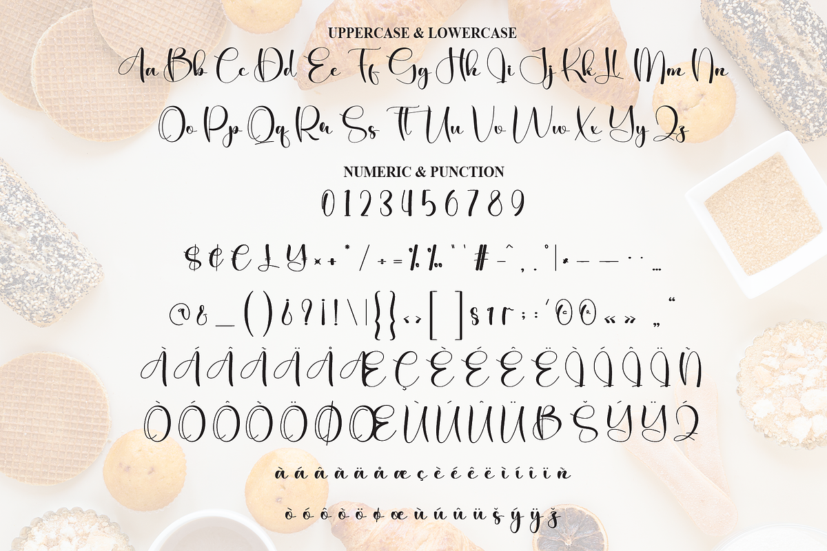 Bakery | Script Font, a Handwritten Font by Scratchones (Photo 7 of 9)