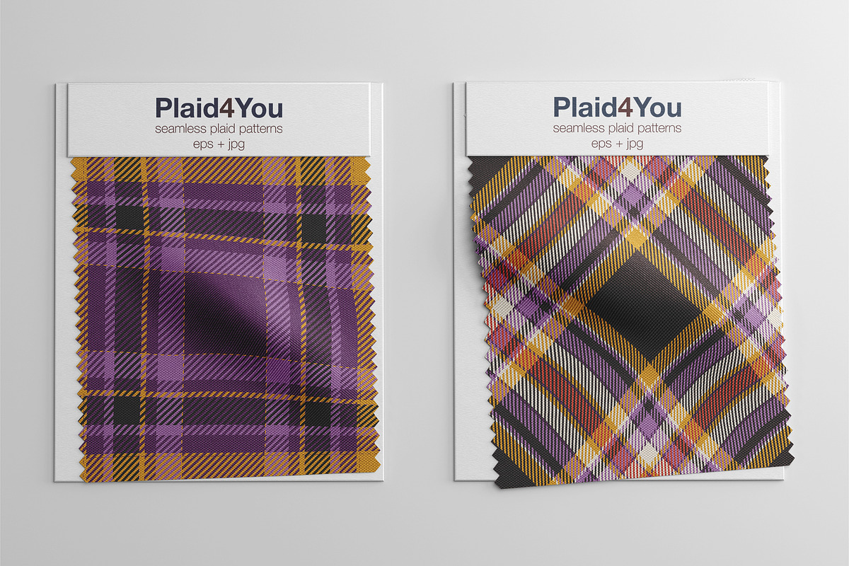 #17 Halloween Pattern Set of Plaids, a Pattern Graphic by Plaid4You (Photo 3 of 8)