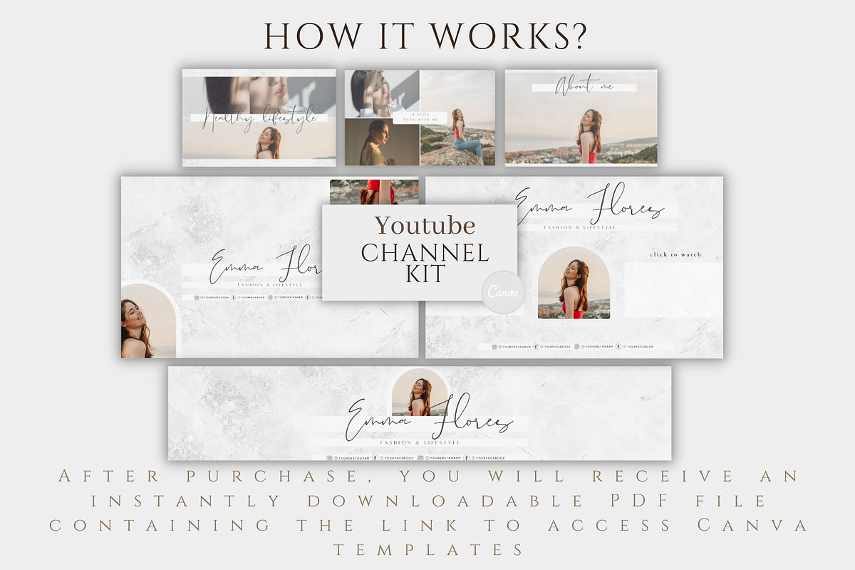 Aesthetic Minimalist Youtube Channel, a Social Media Template by BRANDcontent