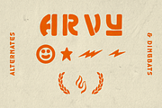 Kresahan - Hand-Drawn Stencil Font, a Sans Serif Font by RYS Design Studio (Thumbnail 5 of 10)