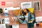 Velora - Fashion PowerPoint Template, a Presentation Template by Panen Creative (Thumbnail 1 of 6)