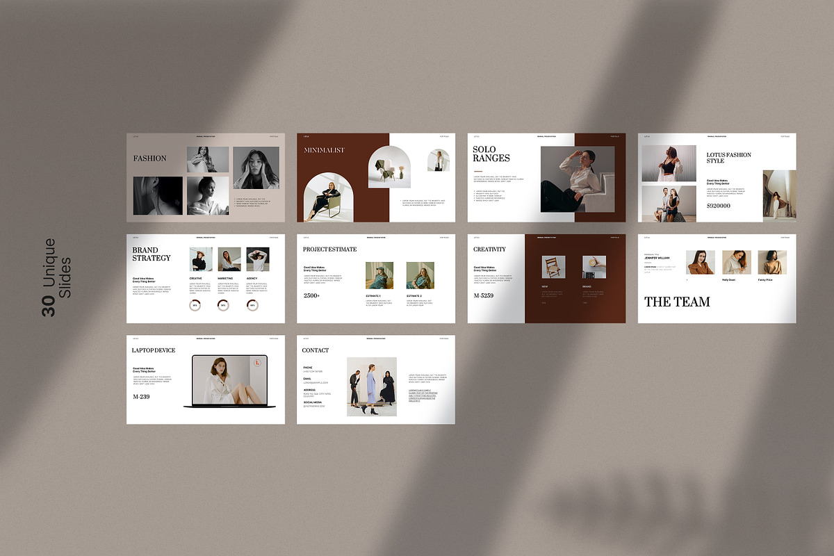 Lotus Minimal Presentation Template, a Presentation Template by slidestock55 (Photo 9 of 9)