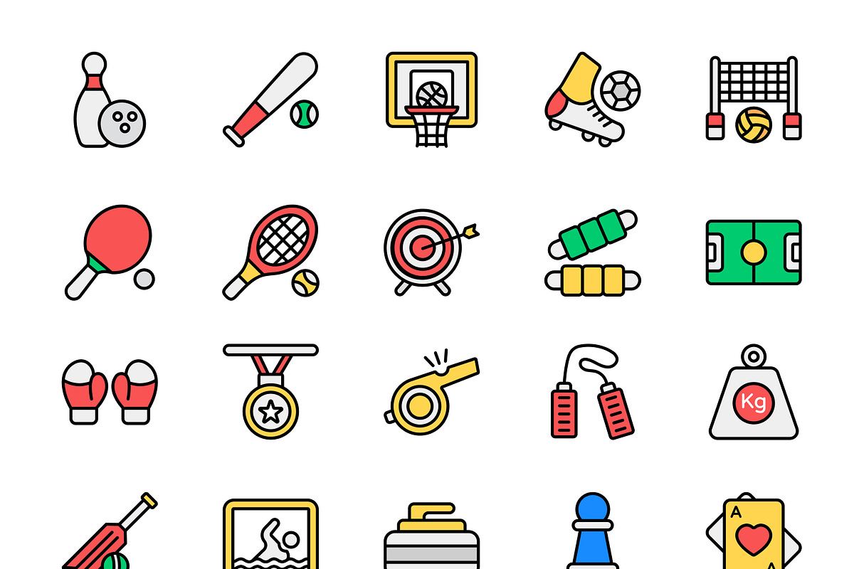 Sports and Games Icons, a Duotone Icon by Brickclay (Photo 7 of 12)