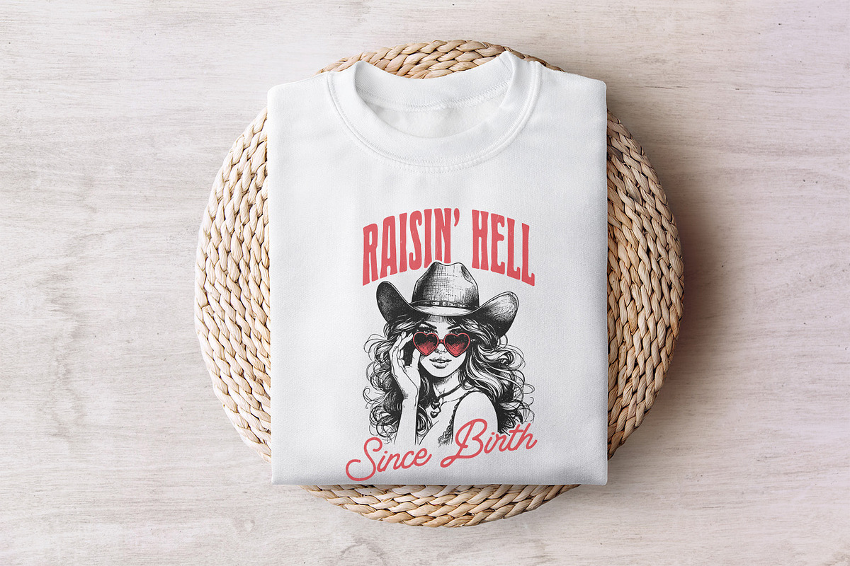 Raising Hell Since Birth PNG, Retro, an Illustration by SharpMarketplace (Photo 7 of 9)