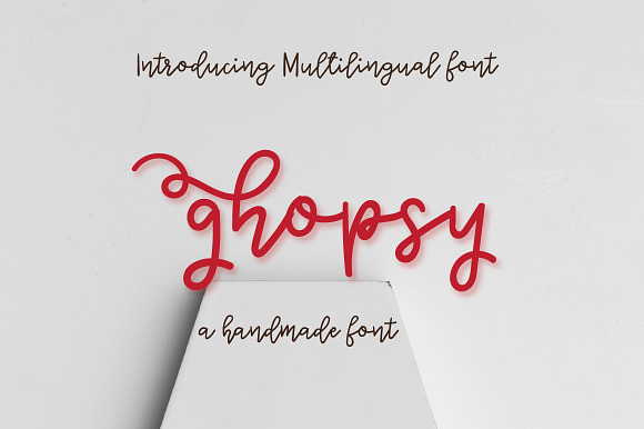 Ghopsy - Multilingual script font preview 3