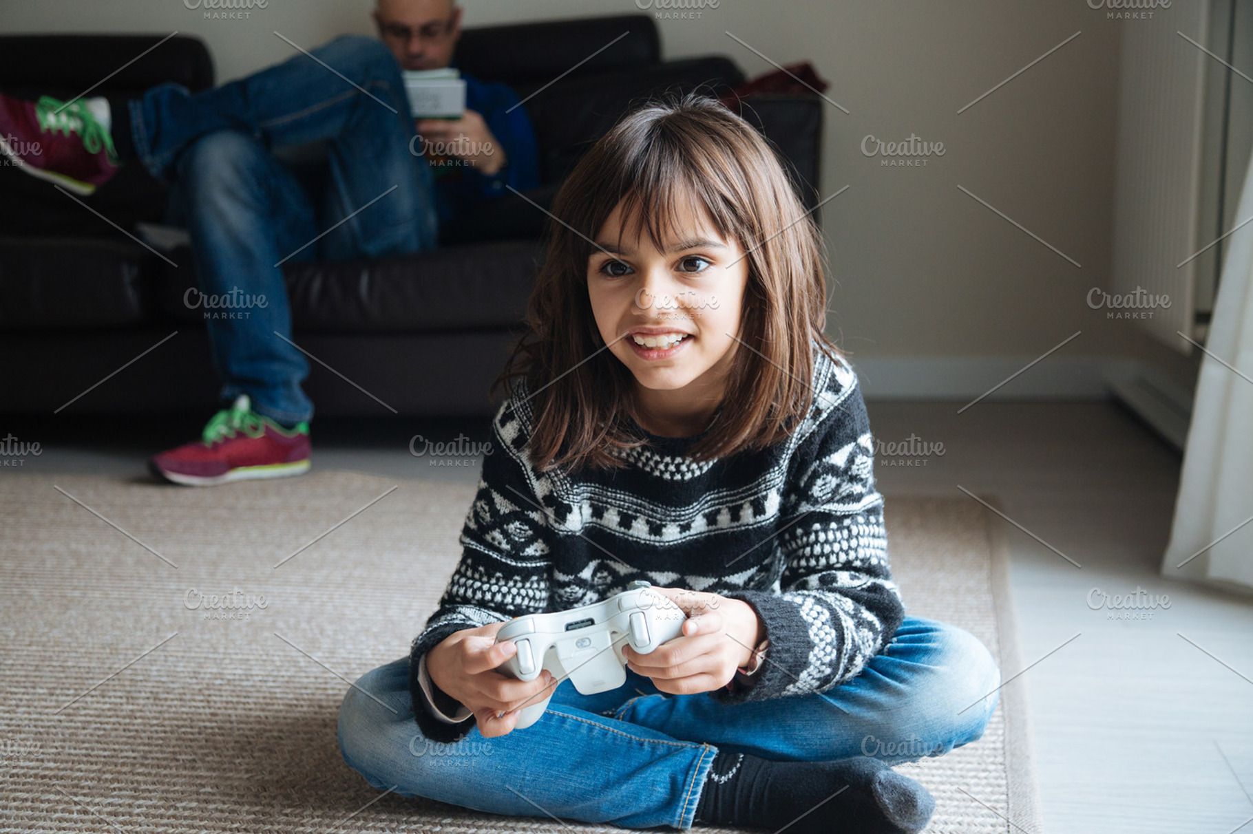 Little video game player, a Photo by asife