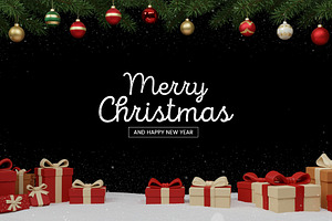 Merry Christmas & Happy New Year PSD