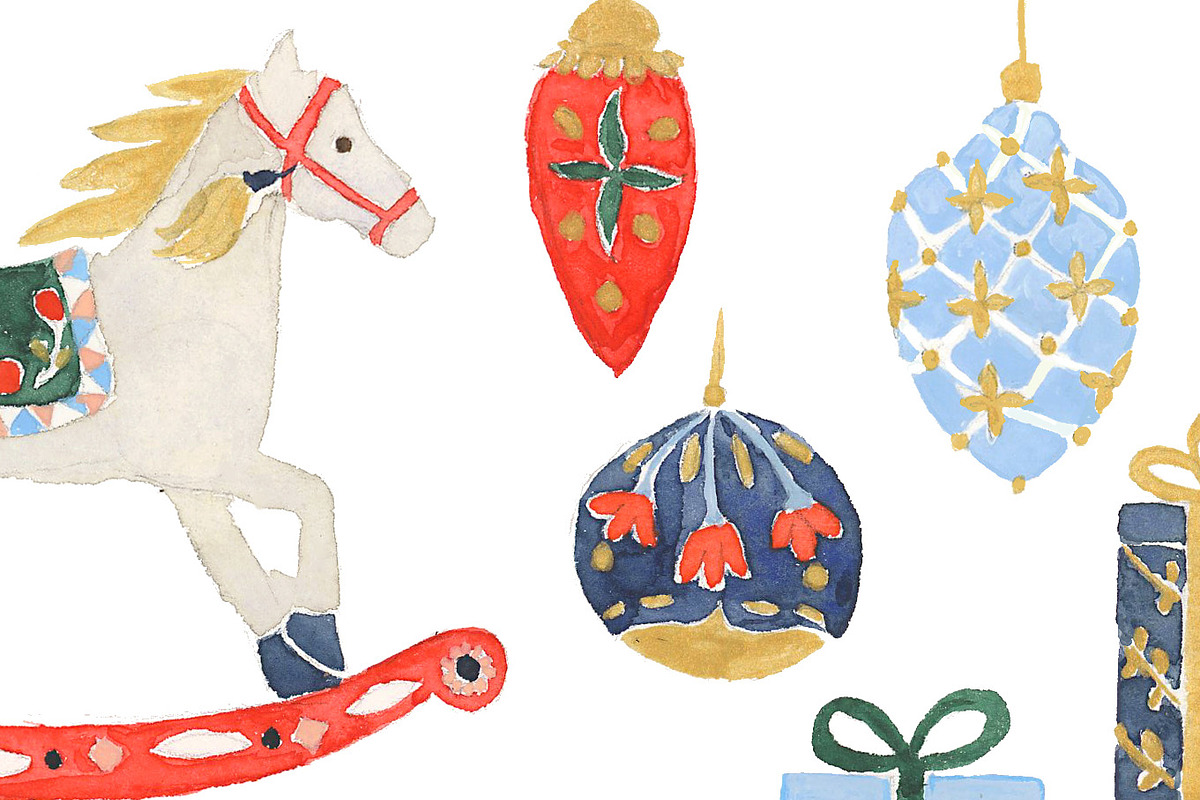 Watercolor Nutcracker Clipart Set, a Decorative Illustration by RhianAwni (Photo 2 of 4)