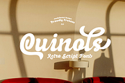 Quinols Retro Script, a Script Font by madeDeduk (Thumbnail 1 of 10)