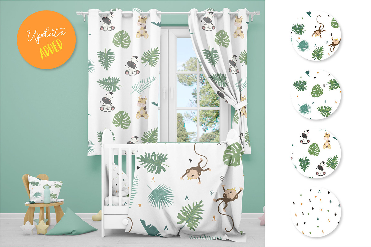 Cute safari set print and pattern, an Animal Illustration by Piixypeach (Photo 7 of 10)