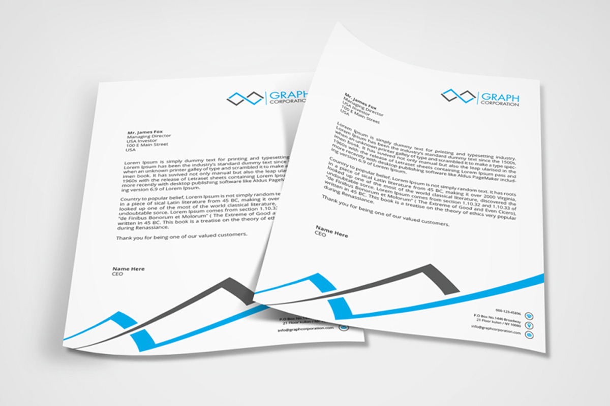 Letterhead, a Stationery Template by asimalikhan555 (Photo 3 of 5)