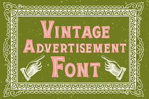 Vintage Advertisement Font