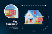 3D Real Estate Icons, an Architecture 3D Model by Flat Icons (Thumbnail 3 of 8)
