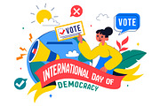 10 Day of Democracy Illustration, a Person Illustration by denayunebgt (Thumbnail 4 of 4)