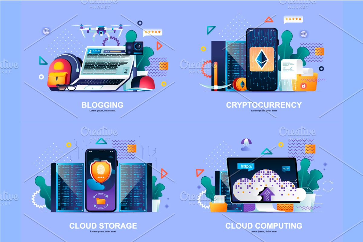 Flat Concepts Illustrations, a Finance Illustration by alexdndz (Photo 3 of 10)