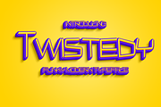 Twistedy - Modern Typeface, a Sans Serif Font by Made by Cap (Thumbnail 1 of 5)