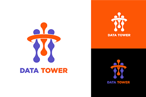 Data Tower Logo Vector Simple, a Branding & Logo Template by zaqilogo
