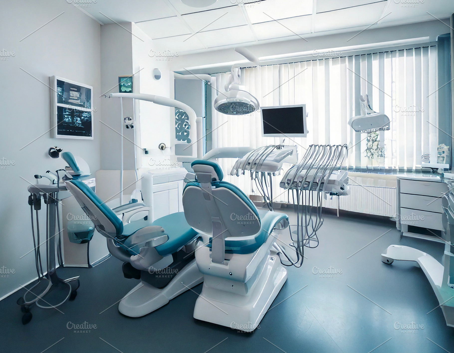 Interior of dentist clinic room, a Health & Medical Photo by DanFLCreativo