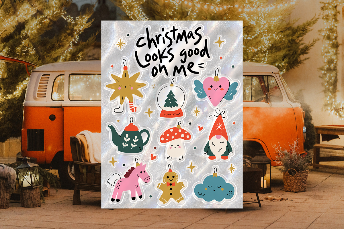 Whimsical Christmas Toys Vector Pack, an Object Illustration by Nutalin Art (Photo 7 of 12)