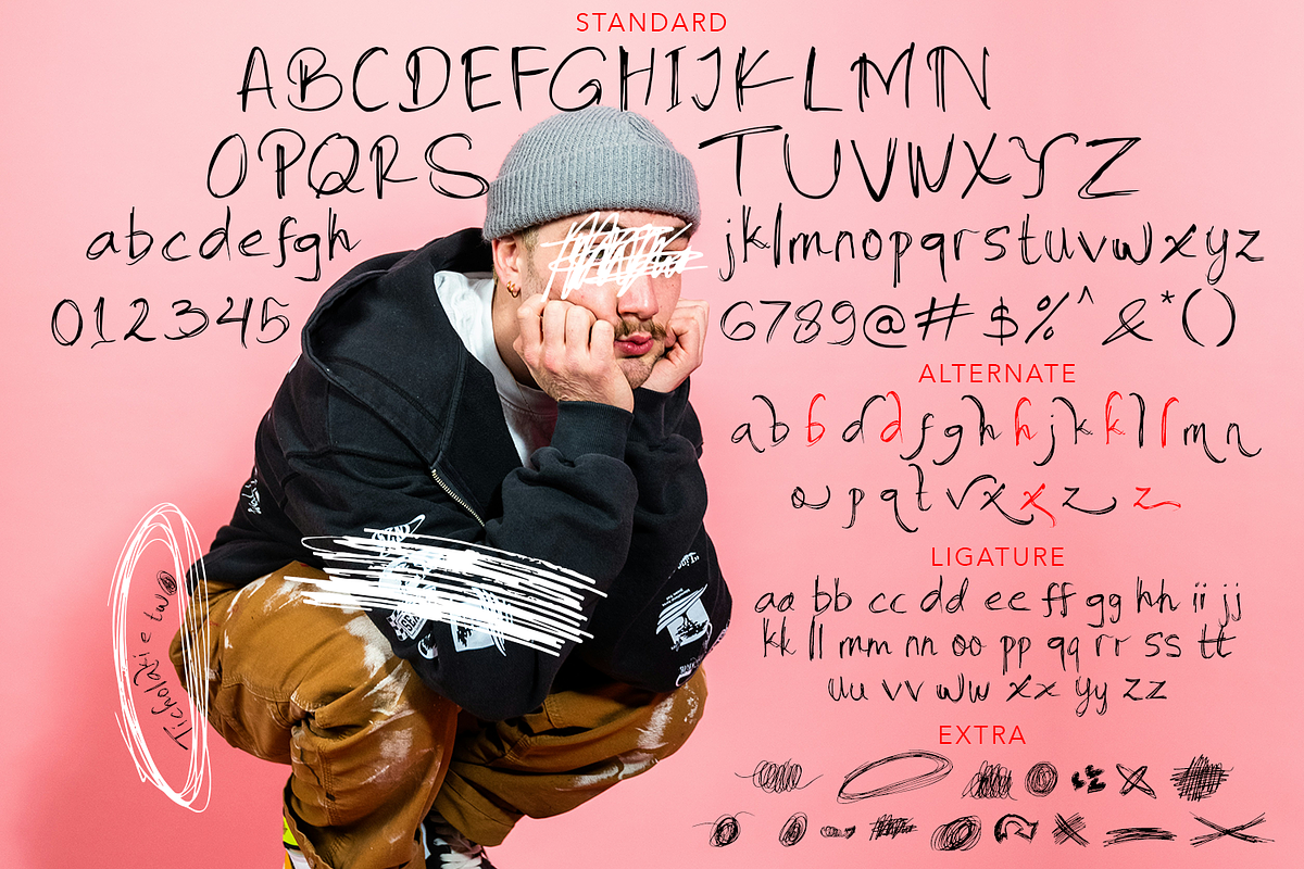 Ticholakie Note Font, a Handwritten Font by madeDeduk (Photo 7 of 8)